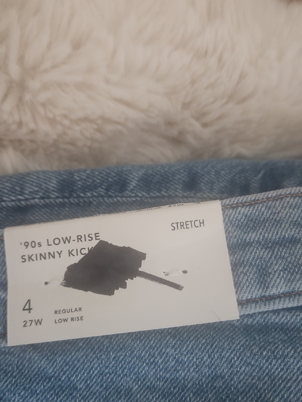 NWT American Eagle 90's Low-rise Skinny Kick Jeans - Picture 4 of 12